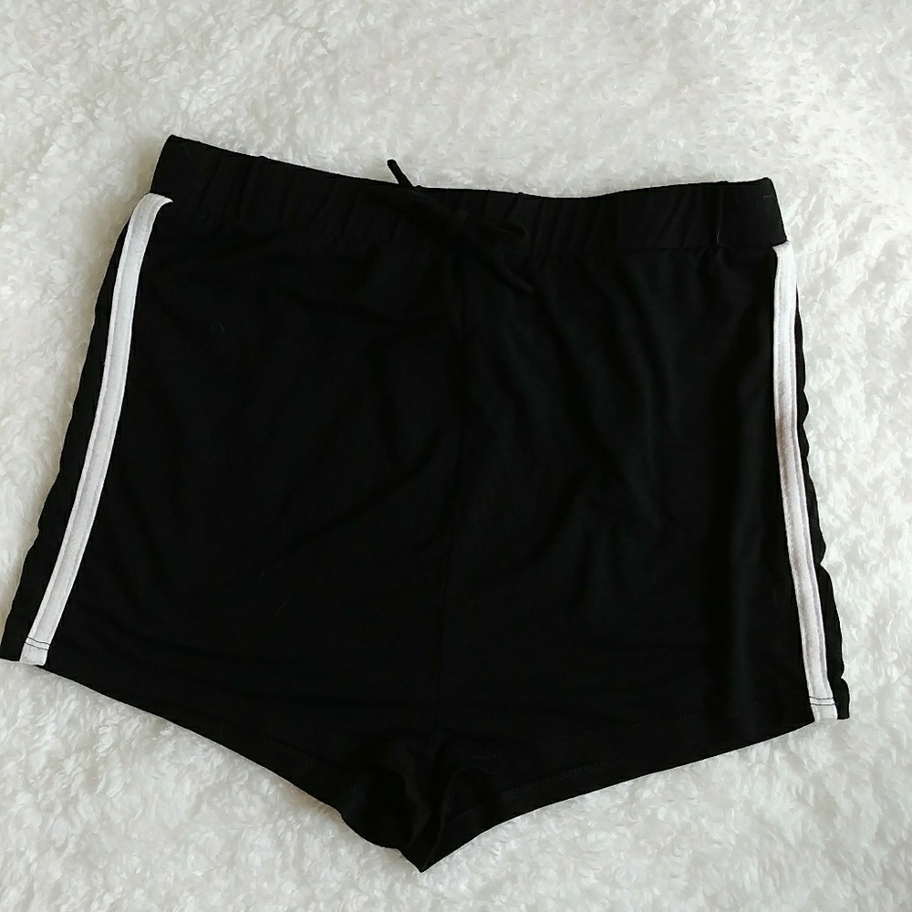 B&W Side Striped Shorts